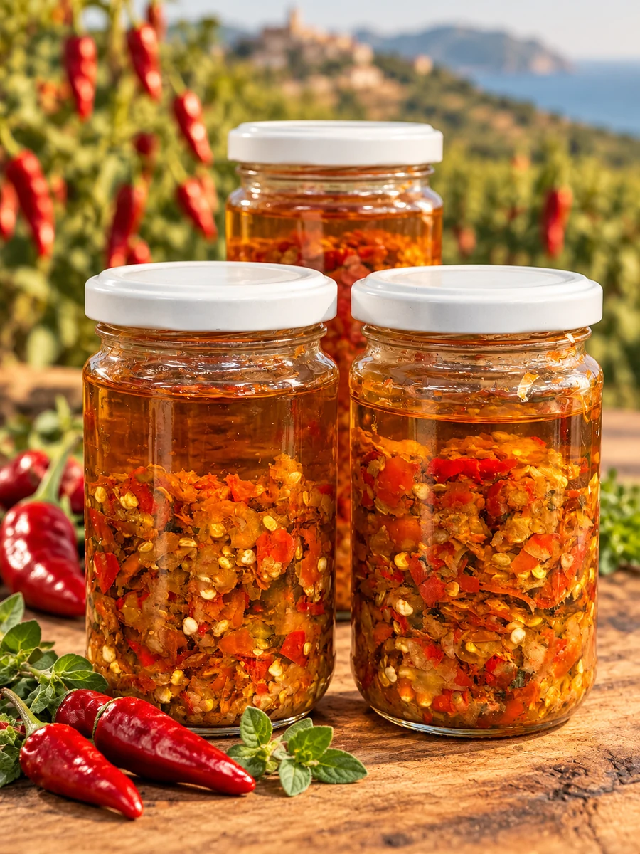 Conserva piccante di peperoni